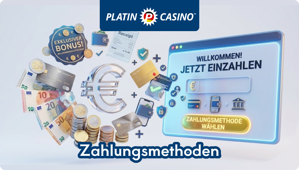 Im Online Casino platinum Casino gibt es verschiedene Zahlungsmethoden